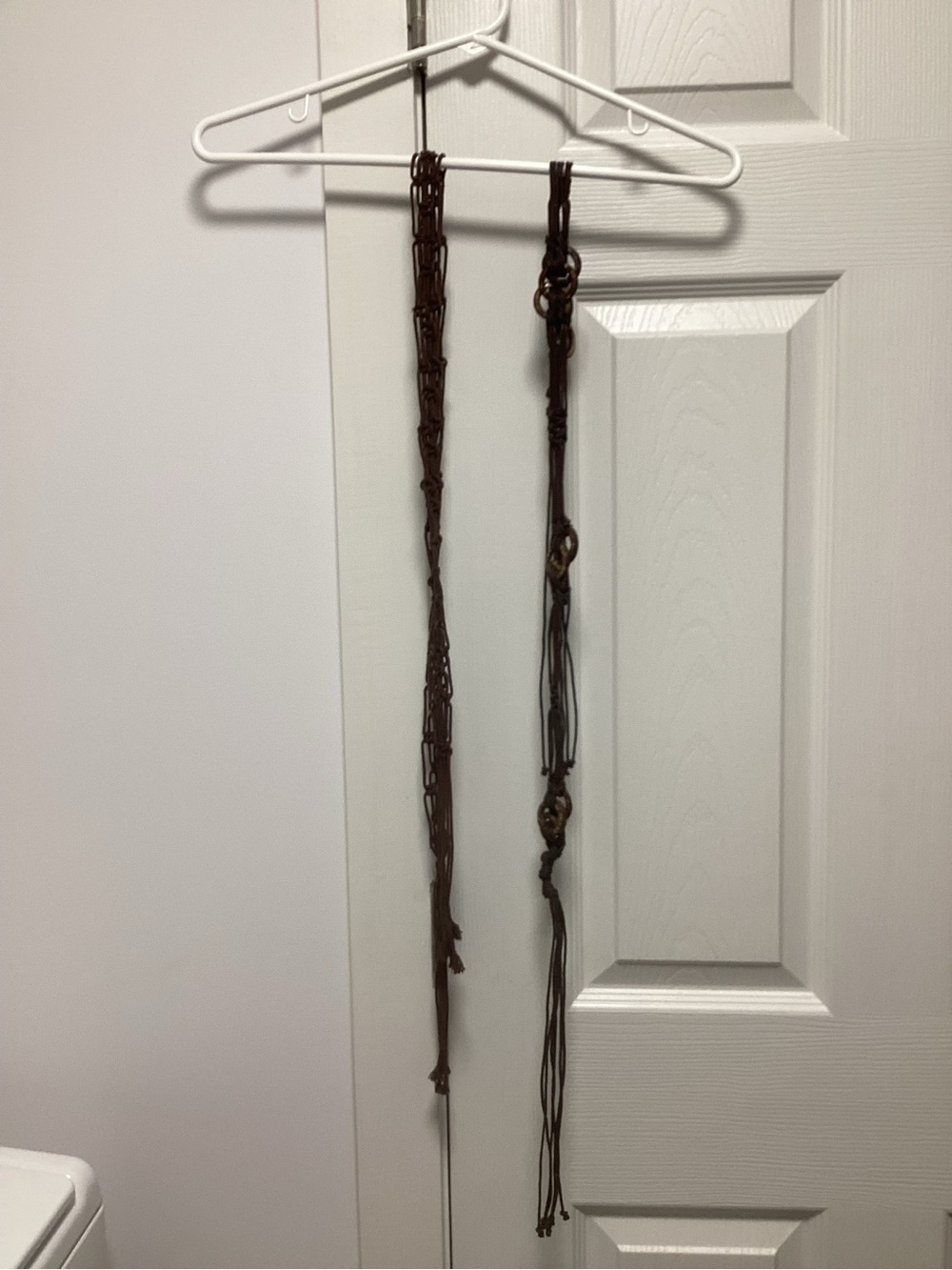 Vintage Boho Pair of 2 Macrame Belts